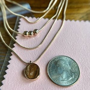 Gold Colored Multi-strand Necklace